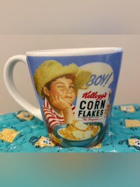 3/$30✨🐓Kellogg's Corn Flakes 100th Anniversary Collectible Retro Mug 2006🐓